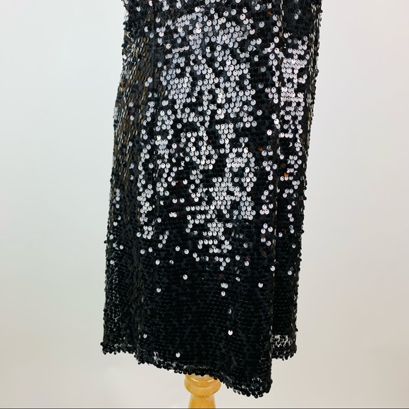 Express Black Sequin Mini Dress Small - Picture 8 of 14